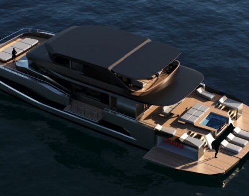 Cosmopolitan Yachts Unveils the 110-Foot Beach Club Explorer Catamaran: A New Era in Sustainable Luxury